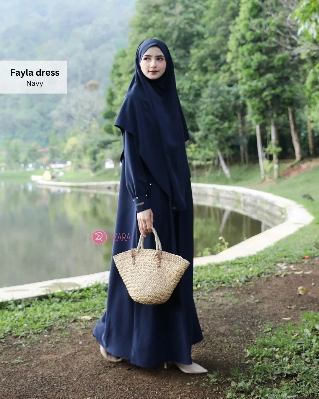 Zizara - Dress Fayla Navy thumb 2