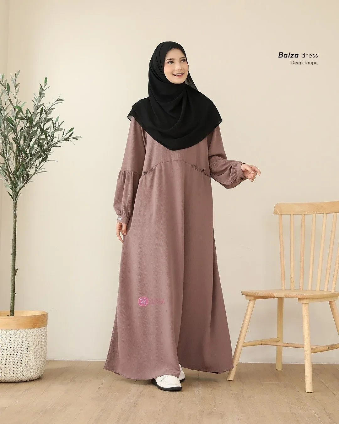 Zizara - Dress Baiza Deep Taupe thumb 2