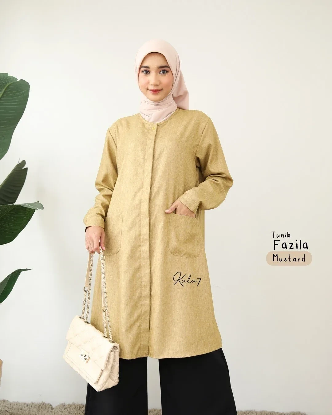 Zizara - Tunik Fazila Mustard thumb 2