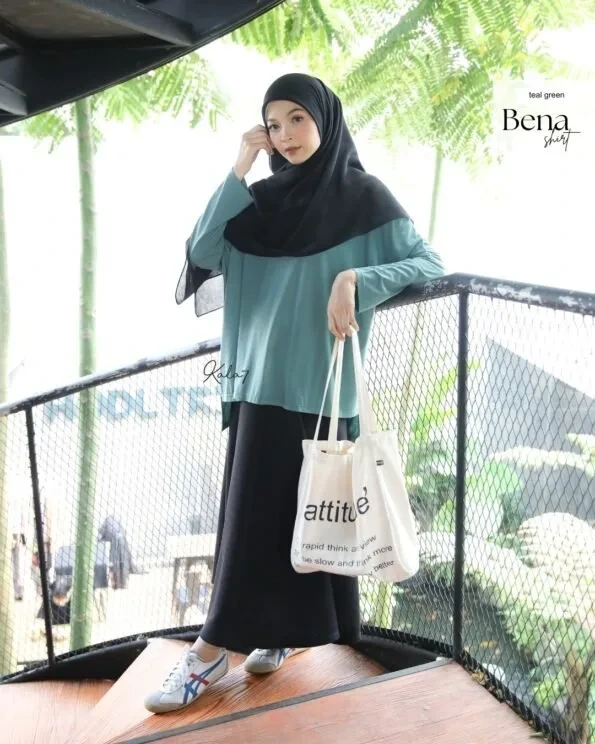 Zizara - Bena Shirt Teal Green