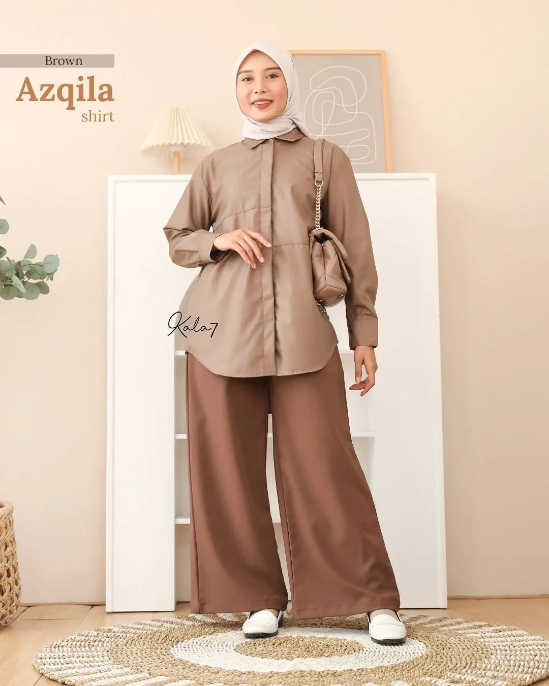 Zizara - Azqila Shirt Brown thumb 2