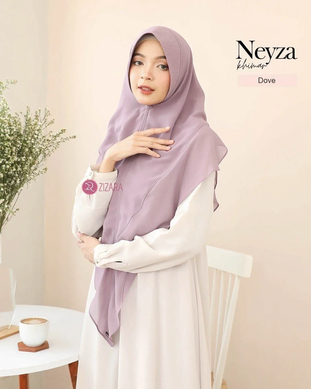 Zizara - Khimar Neyza Dove thumb 2
