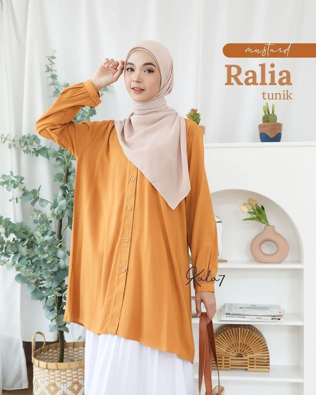 Zizara - Tunik Ralia Mustard thumb 2