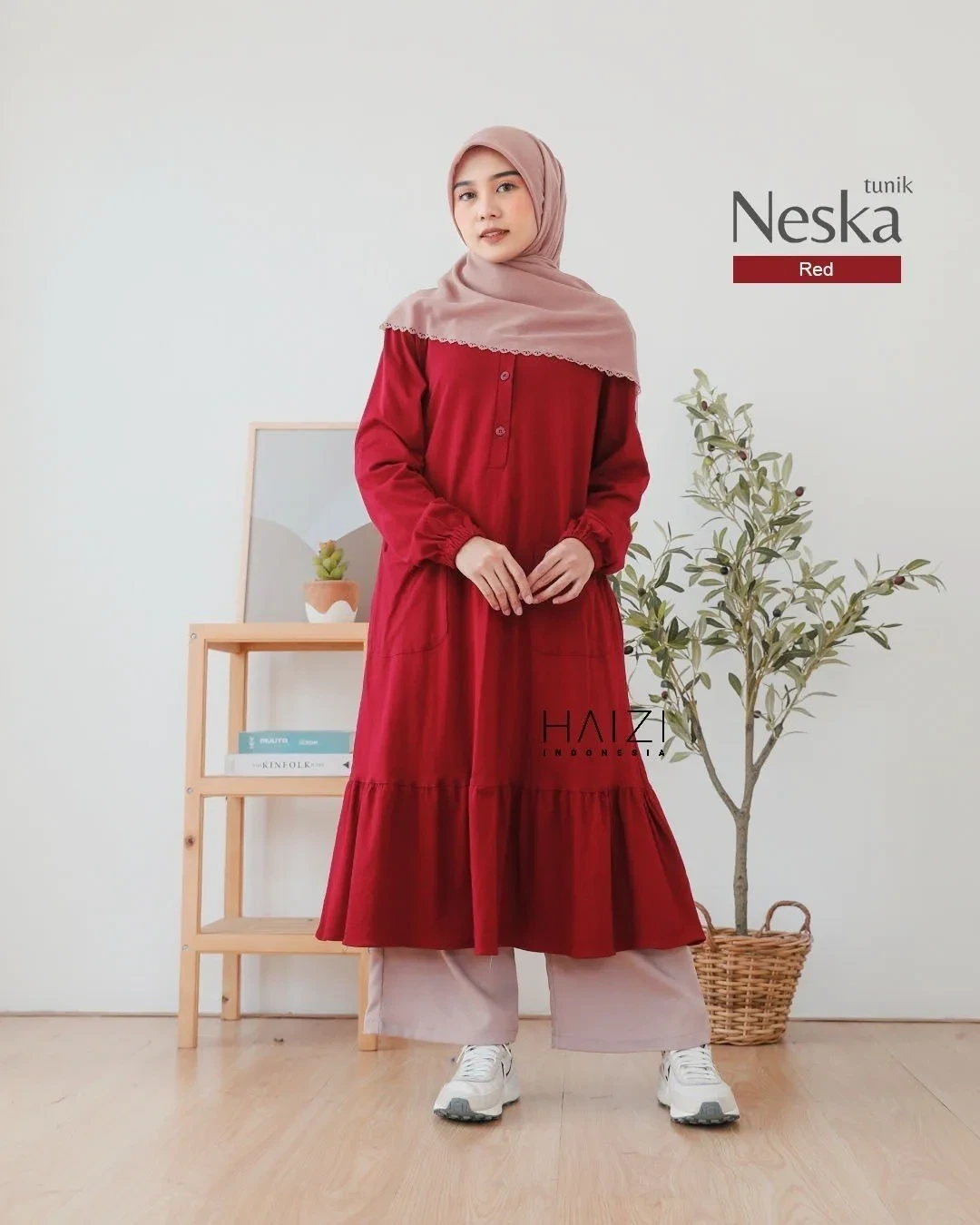 Zizara - Haizi Tunik Neska Red thumb 2