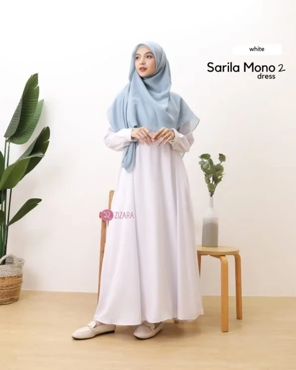 Zizara - Dress Sarila Mono2 White