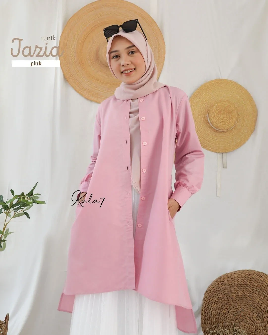 Zizara - Tunik Jazia Pink thumb 2