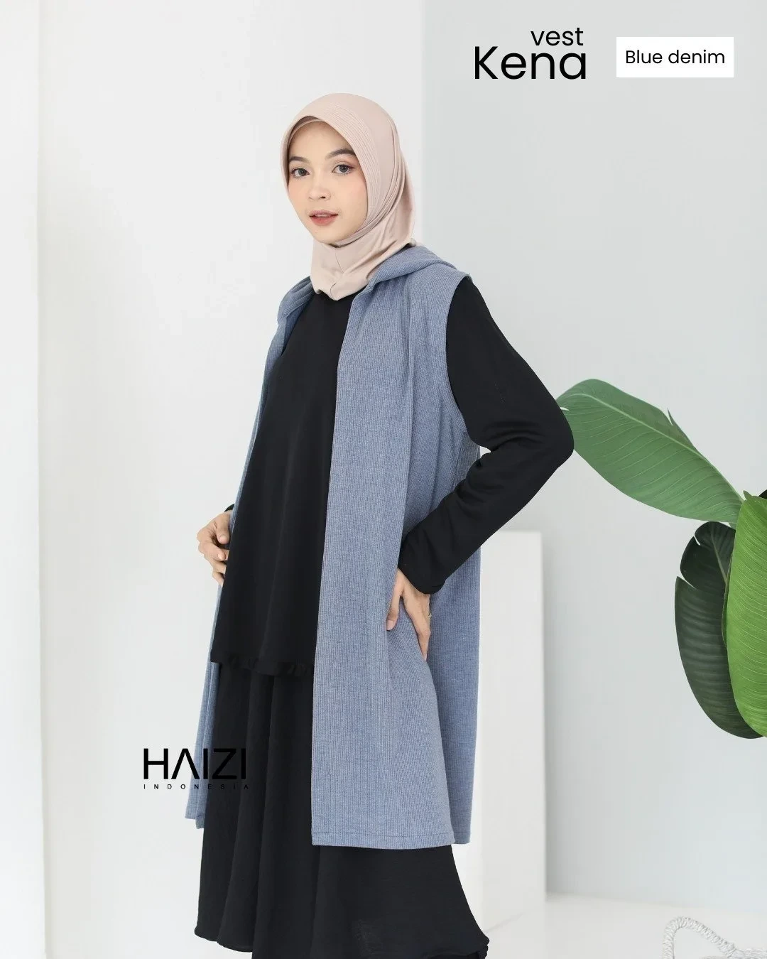 Zizara - Kena Vest Blue Denim thumb 2