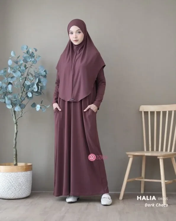 Zizara - Dress Halia Dark Choco