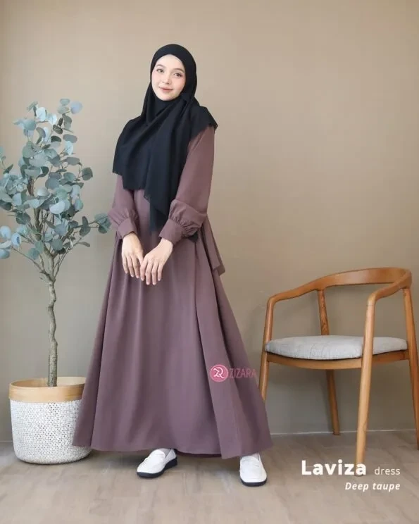 Zizara - Dress Laviza Deep Taupe