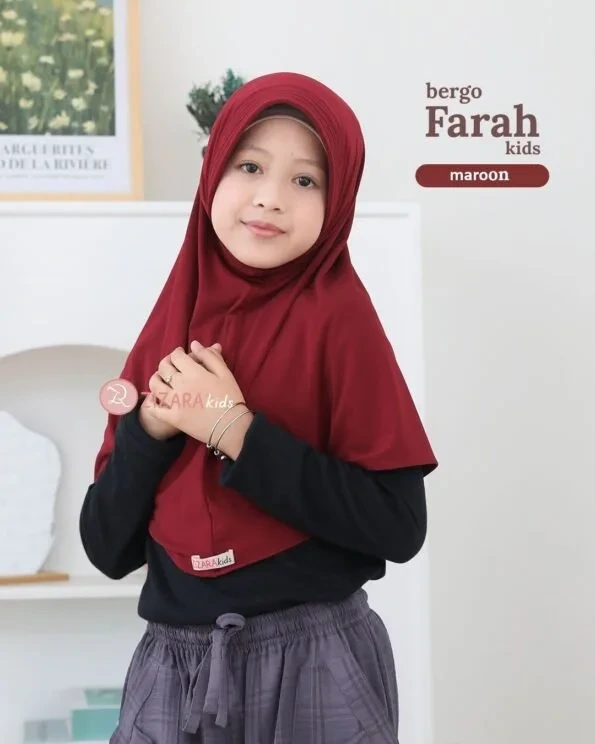 Zizara - Bergo Farah Maroon