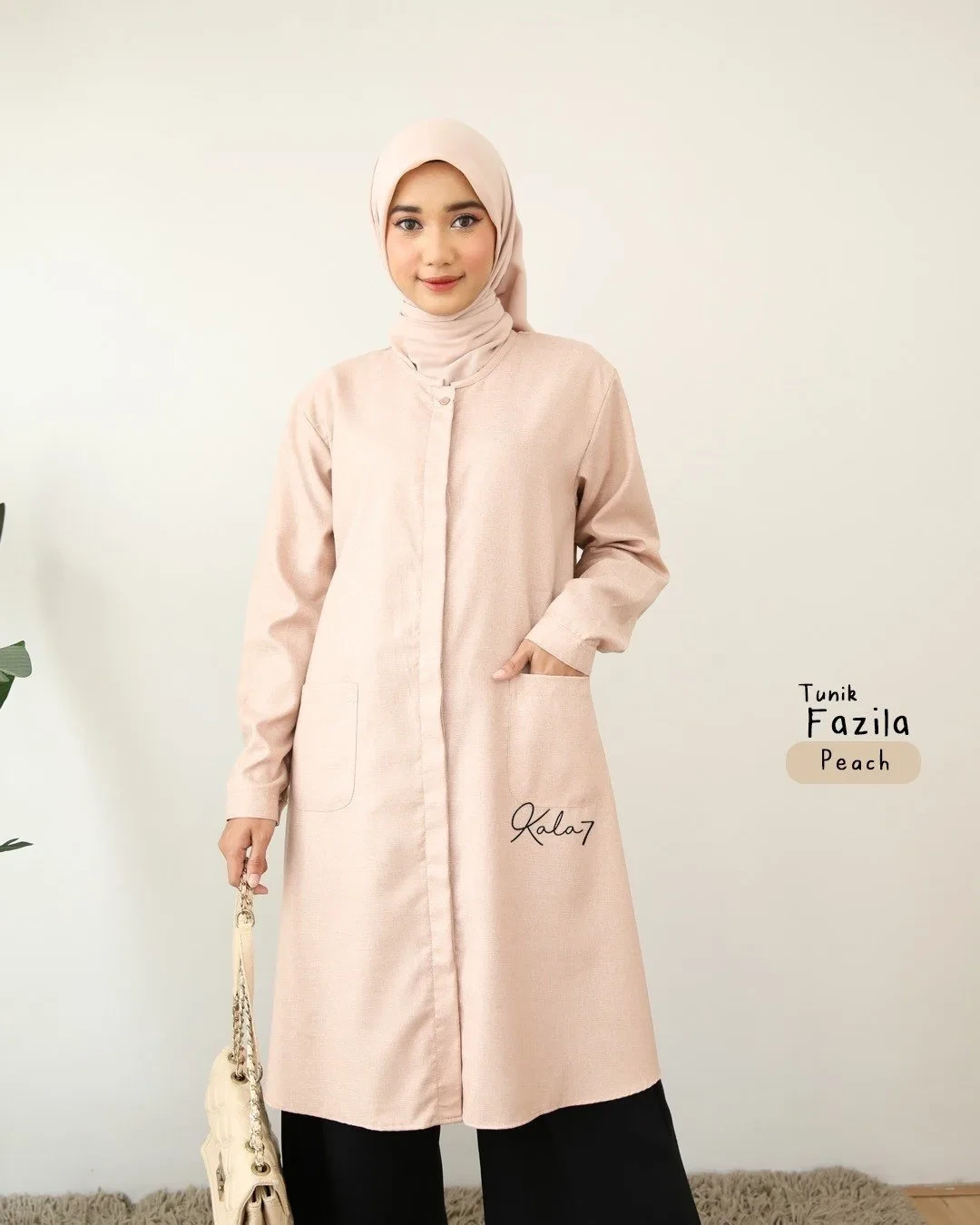 Zizara - Tunik Fazila Peach thumb 2