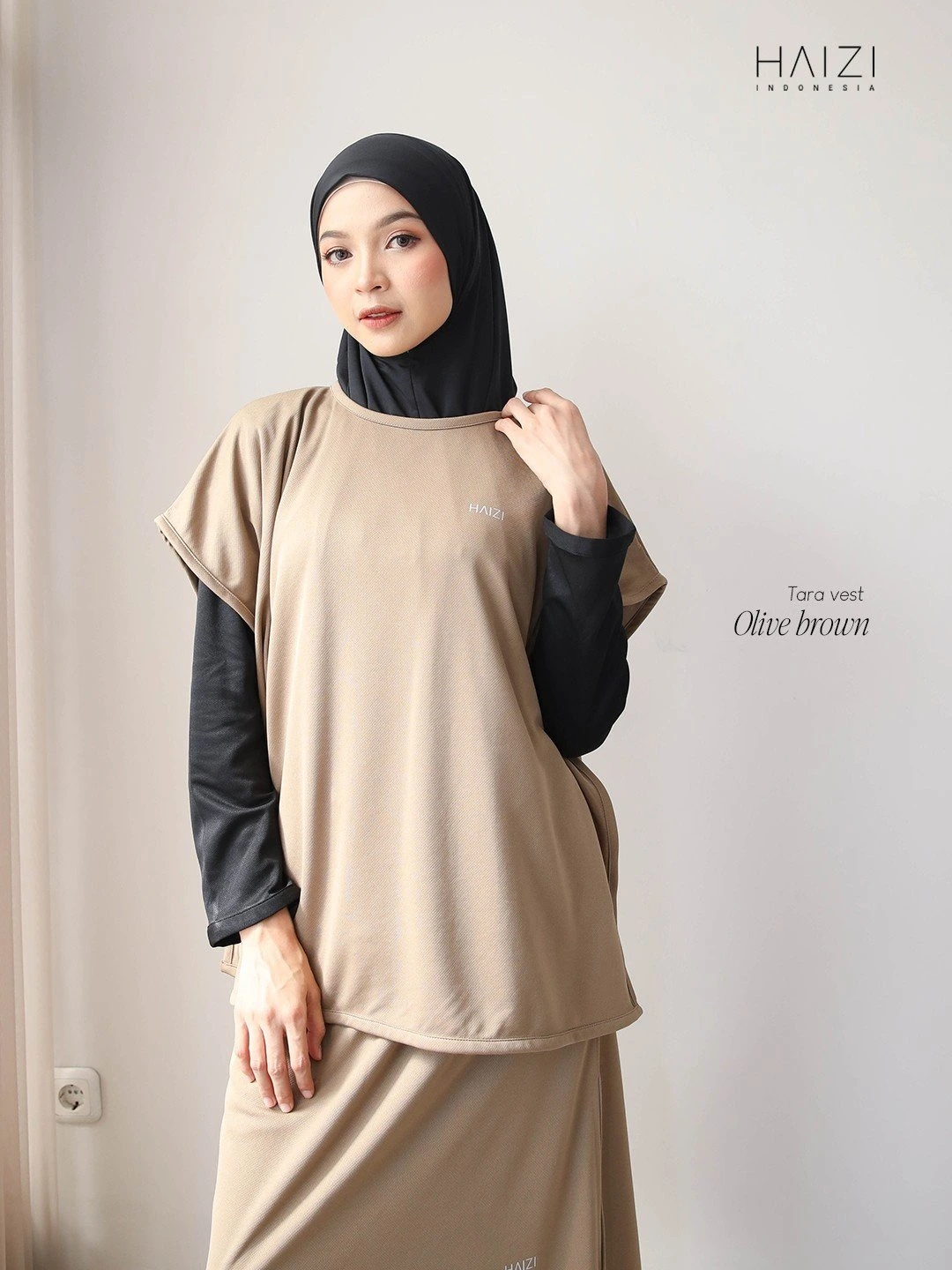 Zizara - Tara Vest Sporty Olive Brown thumb 2