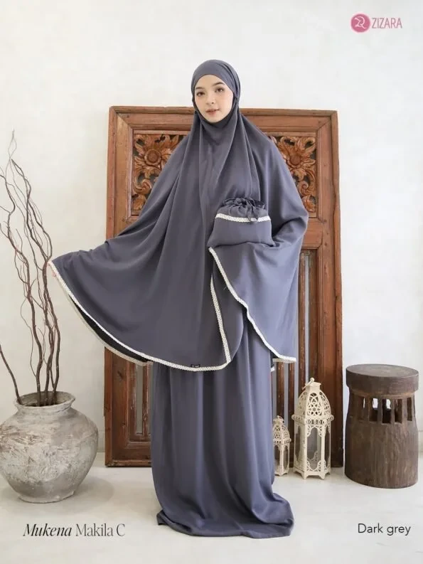 Zizara - Mukena Makila C Dark Grey