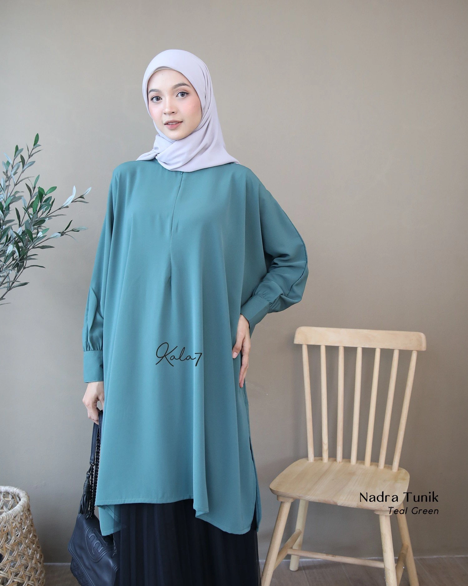 Zizara - Tunik Nadra Teal Green thumb 2