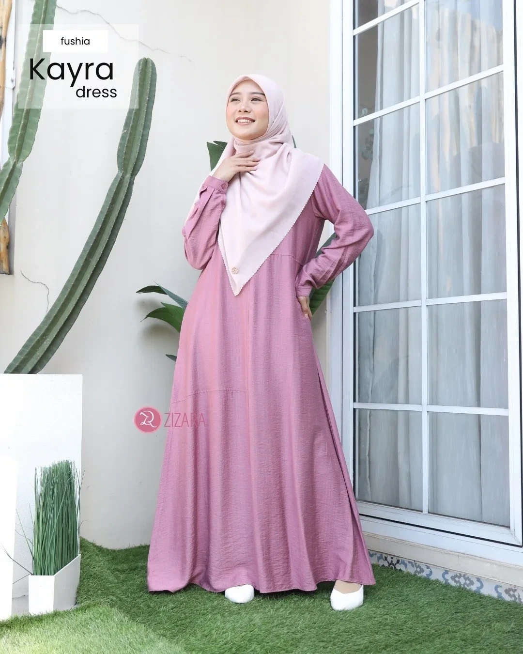 Zizara - Dress Kayra Fuschia thumb 2