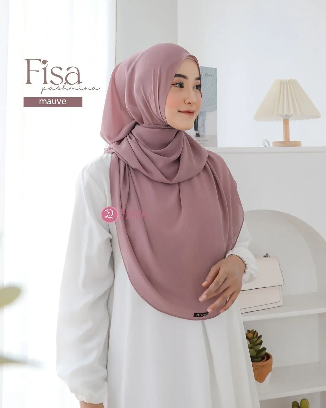 Zizara - Fisa Shawl Mauve thumb 2