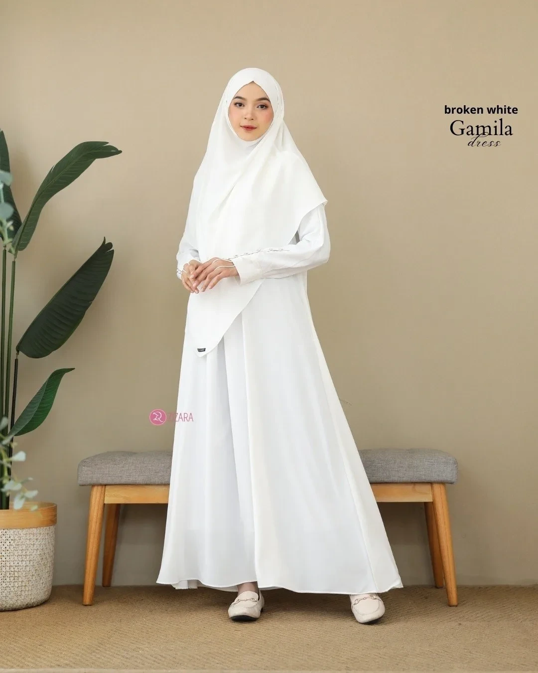 Zizara - Dress Gamila Broken White thumb 2