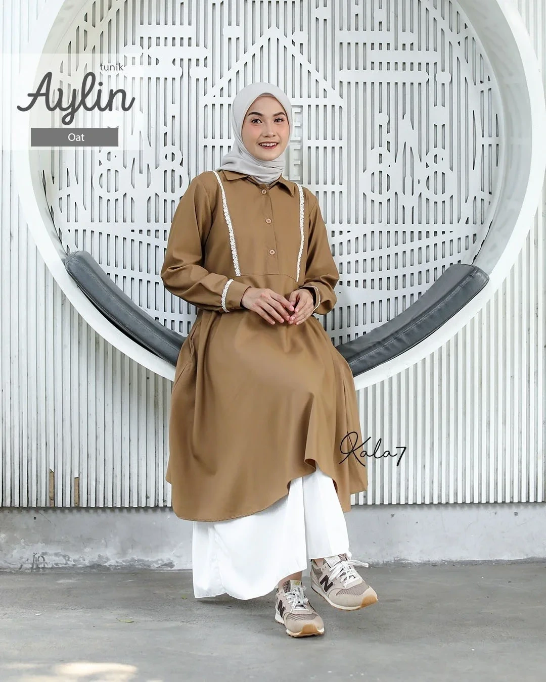 Zizara - Tunik Aylin Oat thumb 2