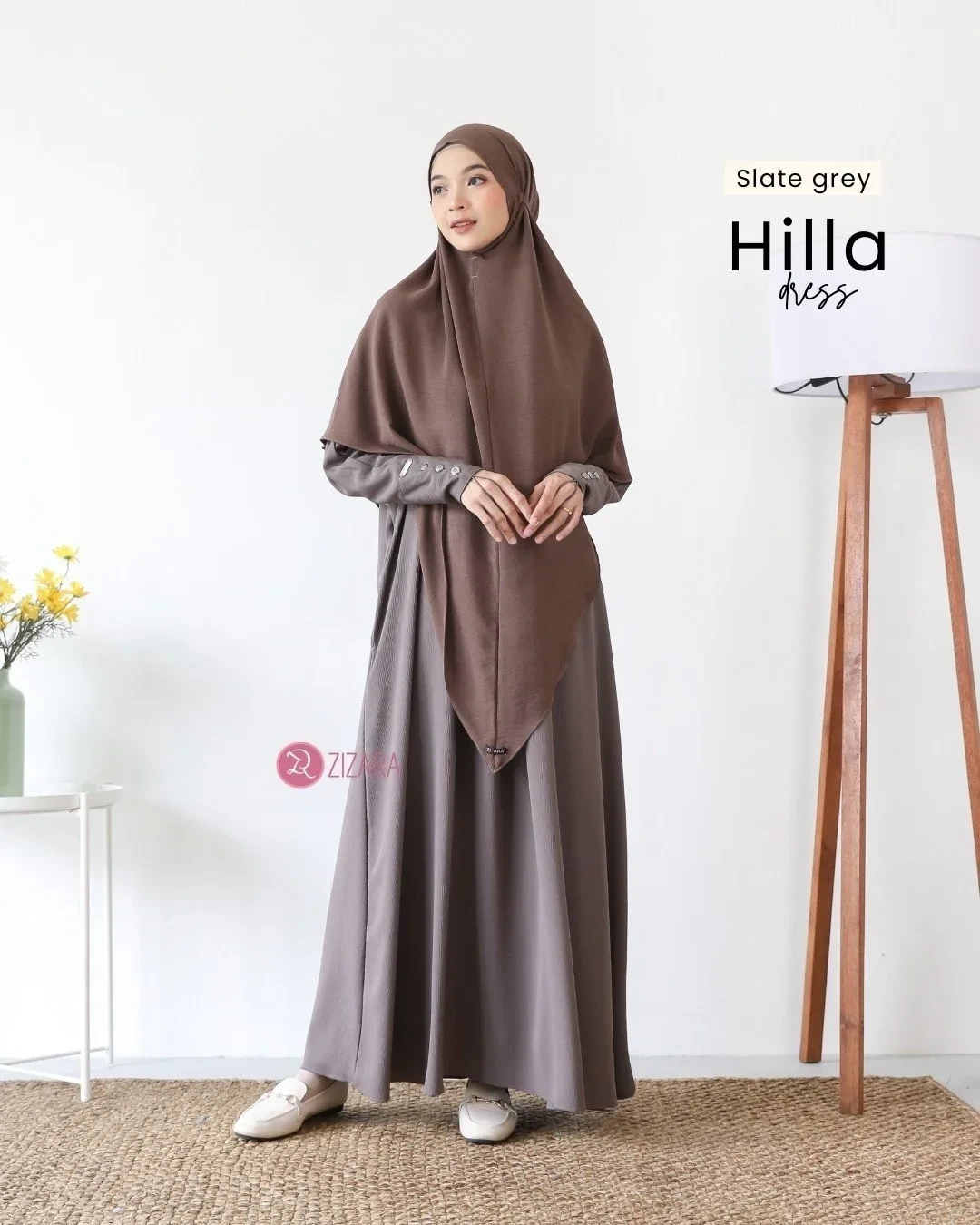 Zizara - Dress Hilla Slate Grey thumb 2