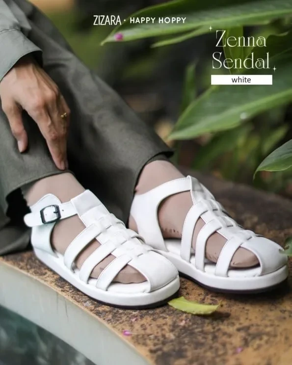 Zizara - [READY] Zenna Sandal White