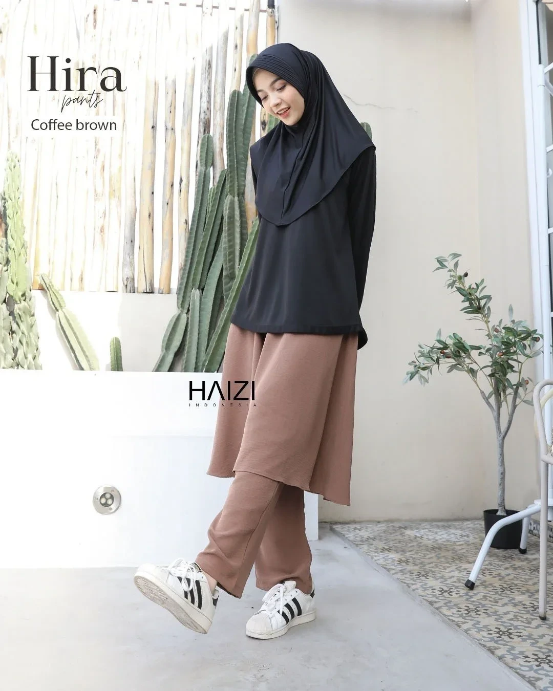 Zizara - Hira Sporty Pants Coffee Brown thumb 2