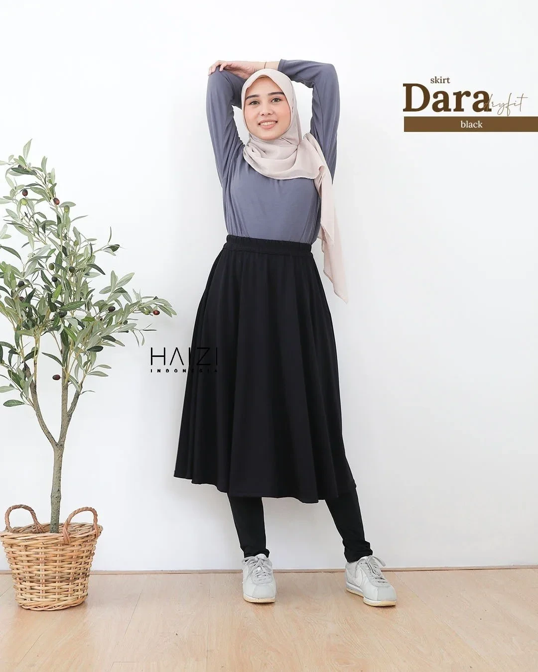 Zizara - Dara Skirt Dry Fit Black thumb 2