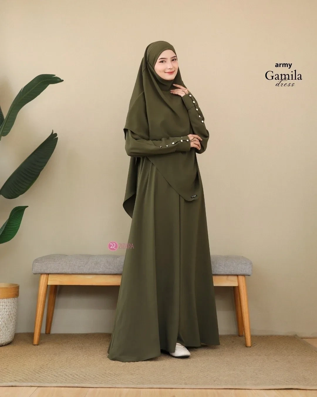 Zizara - Dress Gamila Army thumb 2